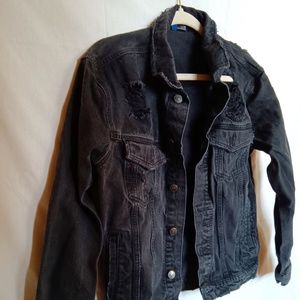 Women's black denim jacket